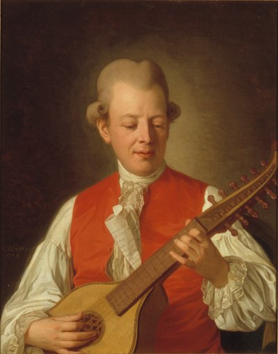 Portrait of the Poet Carl Mikael Bellman, 1779 by Per Krafft